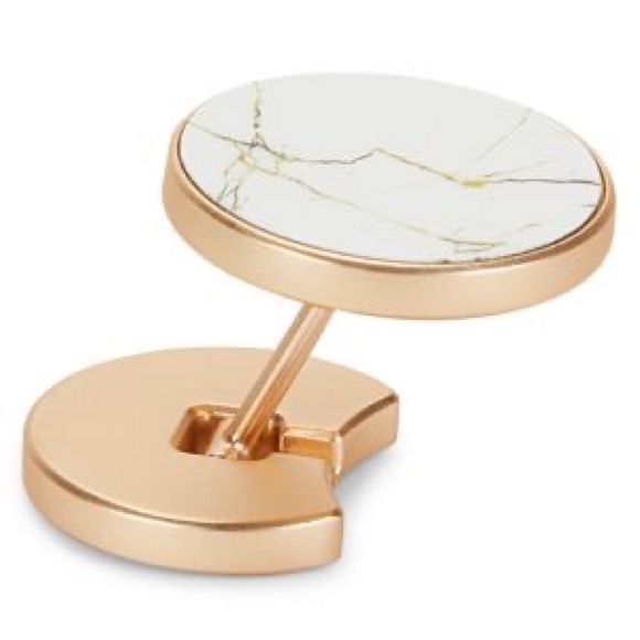 MERKURY Grip'z Silver Crushed Glitter Universal Metal Ring Phone Grip Stand - Picture 5 of 7